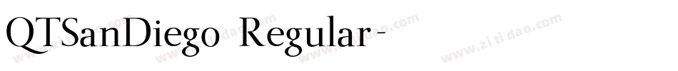 QTSanDiego Regular字体转换